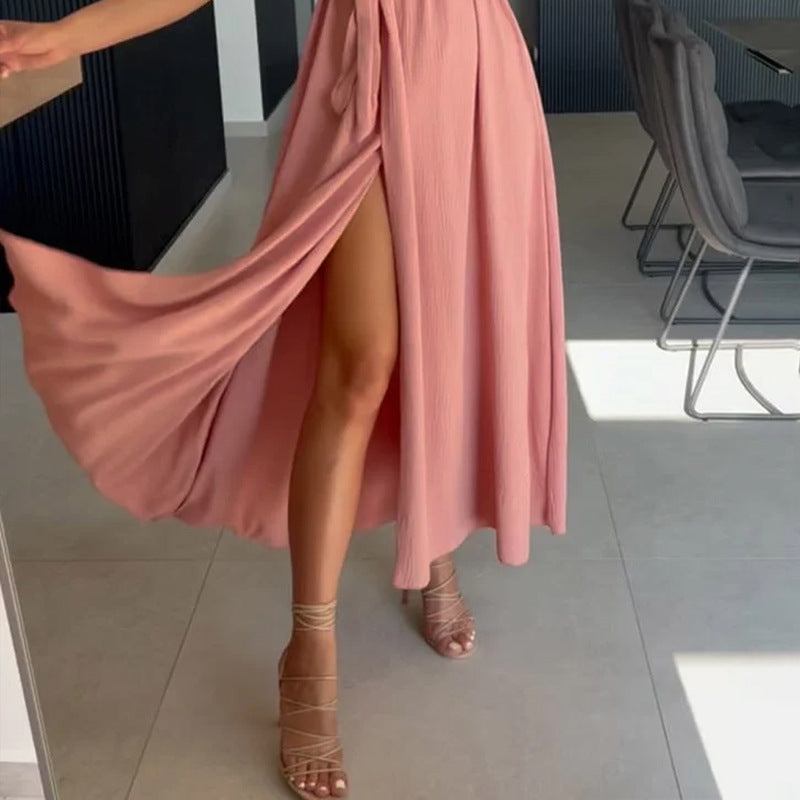 Chic Casual Maxi Dress - Pleated Perfection