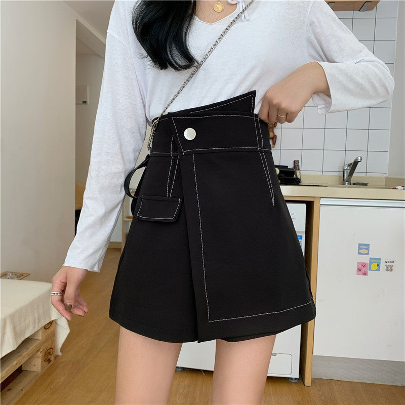 Elegant High-Waist Wide-Leg Flair Pants