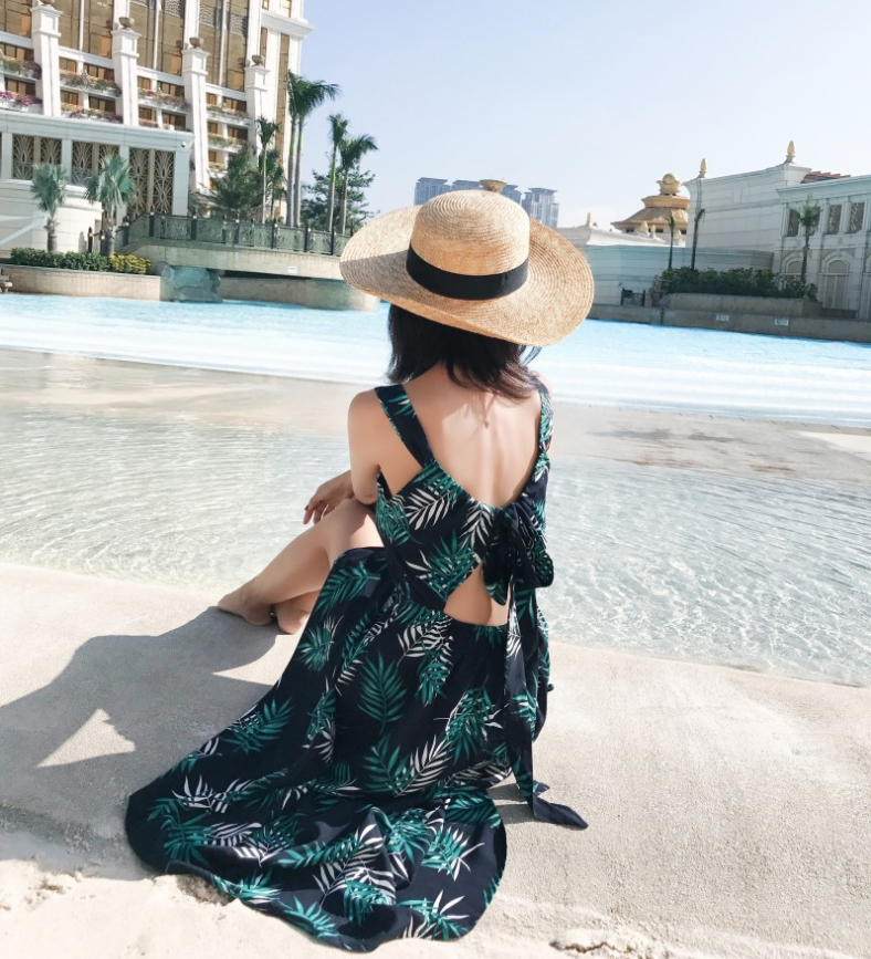Sun-Splashed Bohemian Floral Dress