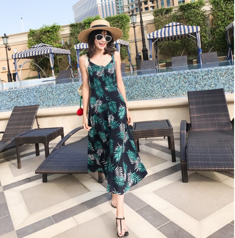 Sun-Splashed Bohemian Floral Dress