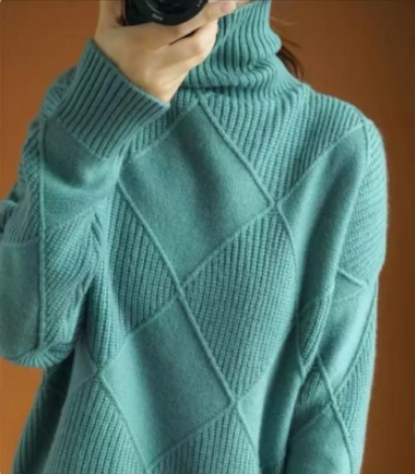 Elegant Turtleneck Knit Sweater