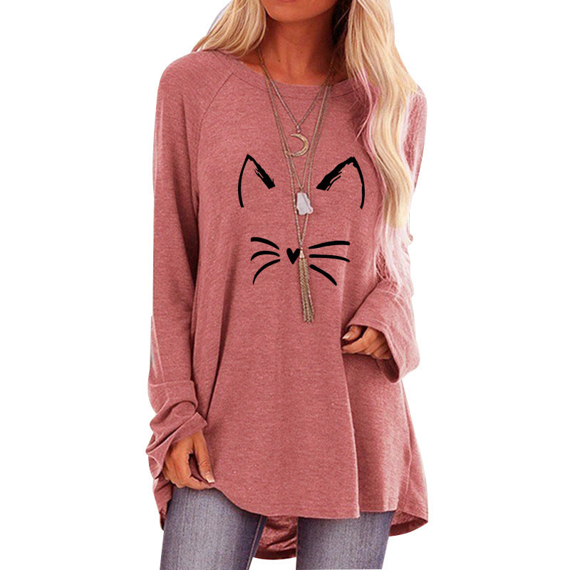 Casual Round Neck Printed Tee