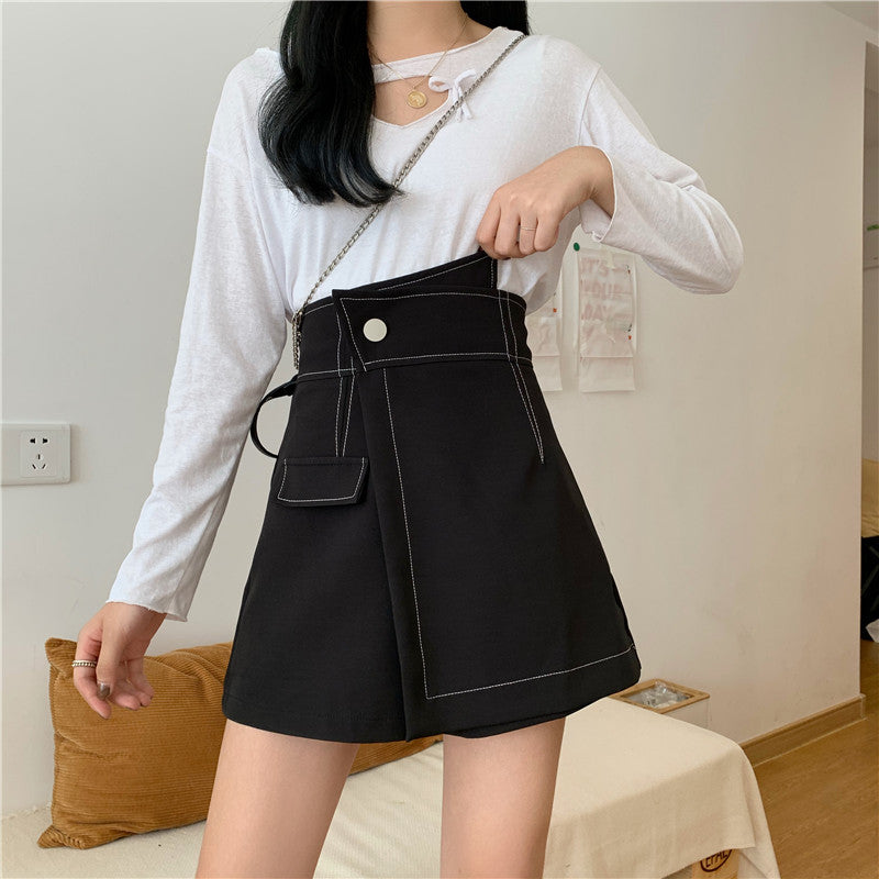 Elegant High-Waist Wide-Leg Flair Pants