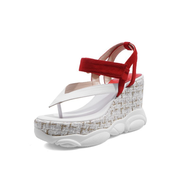Stylish Slope Heel Waterproof Sandals